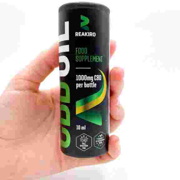 Reakiro CBD olej 10%, 1000 mg, 10 ml