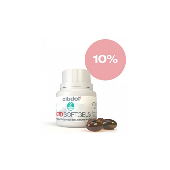 Cibdol Gelové CBD tobolky 10%