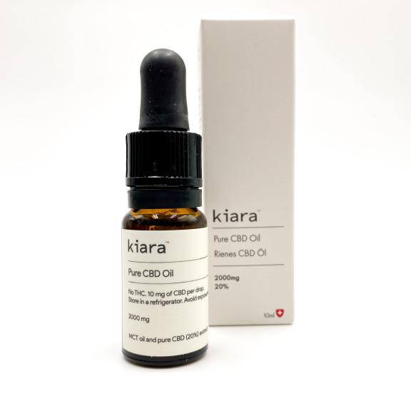 Kiara čistý CBD olej 20%, 2000 mg, 10 ml