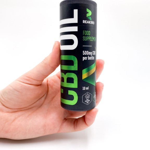 Reakiro CBD olej 5%, 500 mg, 10 ml