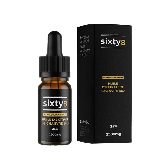 sixty8 CBD olej 25 %,
