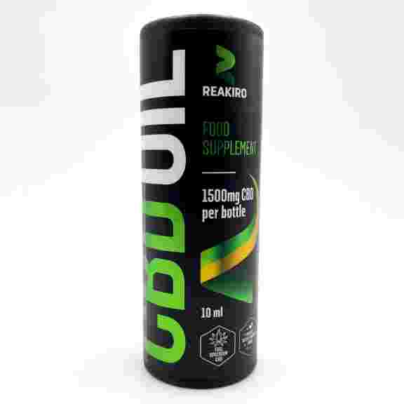 Reakiro CBD olej 15%, 1500 mg, 10 ml